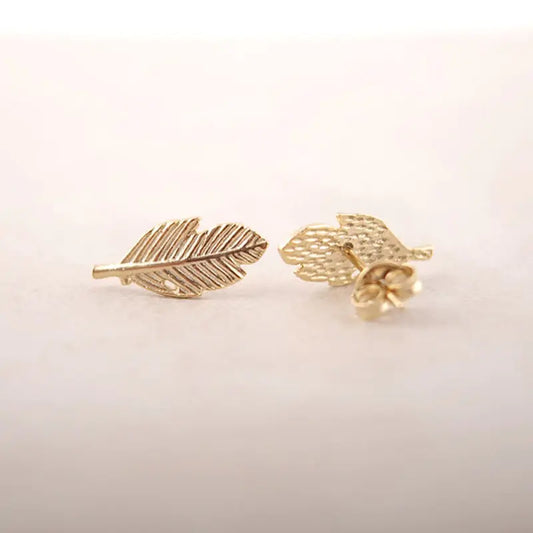 KC's Stud Leaf Earrings